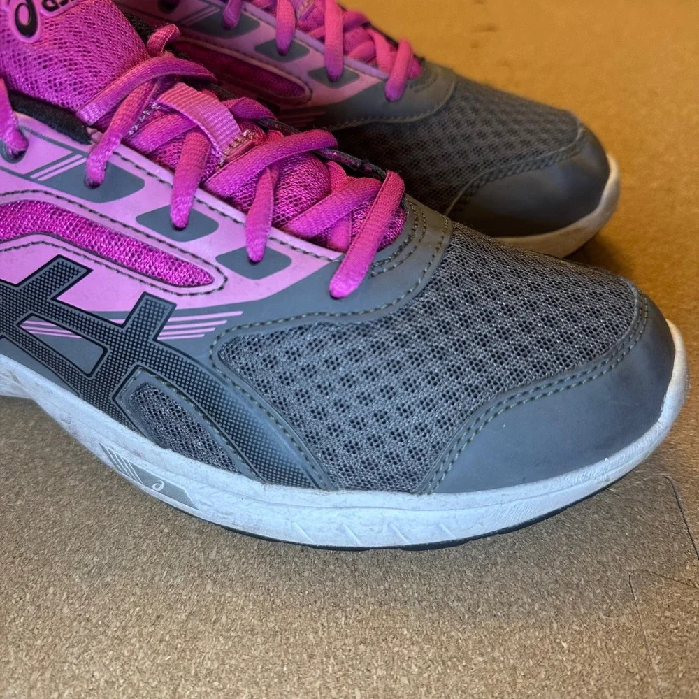 Asics Contend 4 Womens Running‎ Shoes Pink Charcoal Grey T791S Sneakers Size 9